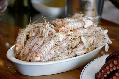la risacca blu restaurant seefood milan Tiger Shrimps