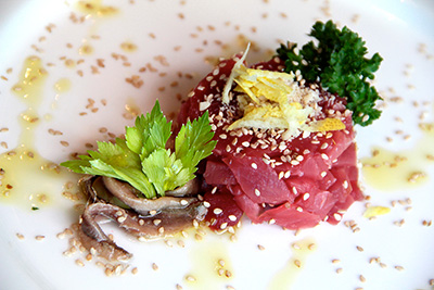 la risacca blu restaurant seefood milan Tuna Tartare